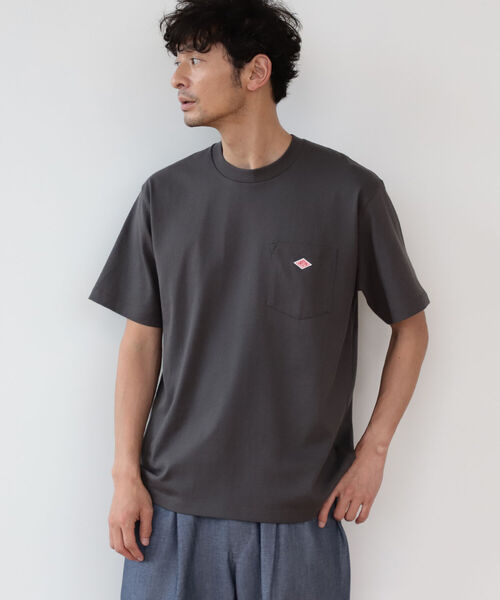 B:MING by BEAMS（ビーミングバイビームス）の「DANTON / Logo Pocket Tee（Tシャツ/カットソー・メンズ・ホワイト/ワイン/グリーン系その他4/ブラウン系その他4/イエロー系その他5/チャコールグレー/オリーブ/ミント/パープル/ブラウン系その他2/オレンジ系その他6/ピンク/ブラック系その他4/ホワイト系その他5・44/40/42/38）」の15枚目の写真