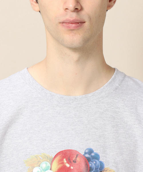 FRUIT OF THE LOOM（フルーツオブザルーム）の「【OCEANS別注企画】 ＜FRUIT OF THE LOOM＞ LOGO TEE 2/Tシャツ о（Tシャツ/カットソー・メンズ・ライトグレー・MEDIUM/LARGE/SMALL）」の7枚目の写真