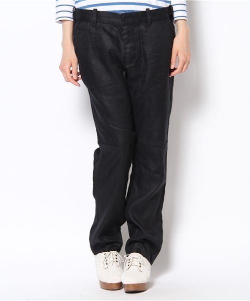 Kastane（カスタネ）の「【Kastane】綿麻サロペット（サロペット/オーバーオール・レディース・グレー/ネイビー/オフホワイト・1/2）」の4枚目の写真