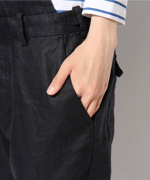 Kastane（カスタネ）の「【Kastane】綿麻サロペット（サロペット/オーバーオール・レディース・グレー/ネイビー/オフホワイト・1/2）」の5枚目の写真