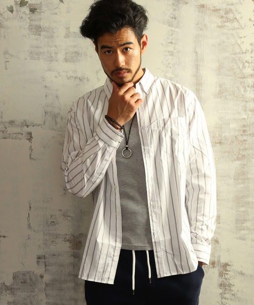 ARCADE（アーケード）の「カジュアルブロードボタンダウンシャツ（シャツ/ブラウス・メンズ・ホワイト系その他/ホワイト系その他2/ブルー系その他/ホワイト×ブラック/ブルー系その他2/ブルー系その他3/ホワイト系その他3/ブルー系その他4/ブラック系その他/レッド系その他・M/L/LL）」の3枚目の写真