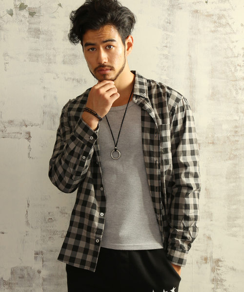 ARCADE（アーケード）の「カジュアルブロードボタンダウンシャツ（シャツ/ブラウス・メンズ・ホワイト系その他/ホワイト系その他2/ブルー系その他/ホワイト×ブラック/ブルー系その他2/ブルー系その他3/ホワイト系その他3/ブルー系その他4/ブラック系その他/レッド系その他・M/L/LL）」の6枚目の写真