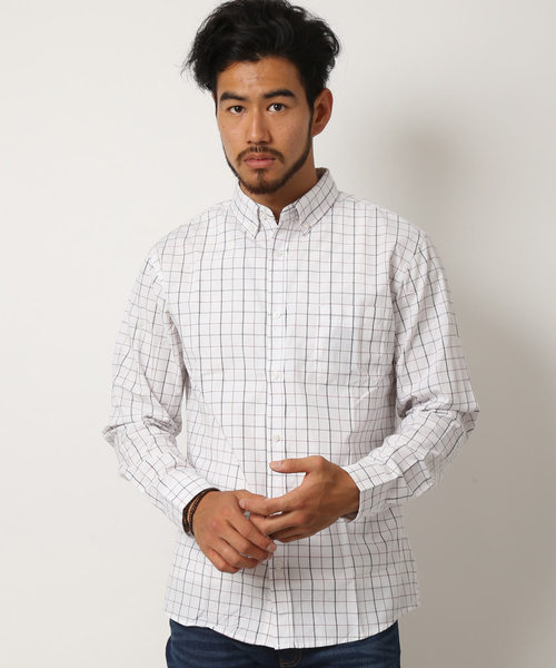 ARCADE（アーケード）の「カジュアルブロードボタンダウンシャツ（シャツ/ブラウス・メンズ・ホワイト系その他/ホワイト系その他2/ブルー系その他/ホワイト×ブラック/ブルー系その他2/ブルー系その他3/ホワイト系その他3/ブルー系その他4/ブラック系その他/レッド系その他・M/L/LL）」の4枚目の写真