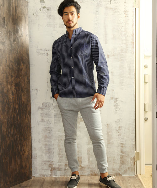 ARCADE（アーケード）の「カジュアルブロードボタンダウンシャツ（シャツ/ブラウス・メンズ・ホワイト系その他/ホワイト系その他2/ブルー系その他/ホワイト×ブラック/ブルー系その他2/ブルー系その他3/ホワイト系その他3/ブルー系その他4/ブラック系その他/レッド系その他・M/L/LL）」の19枚目の写真