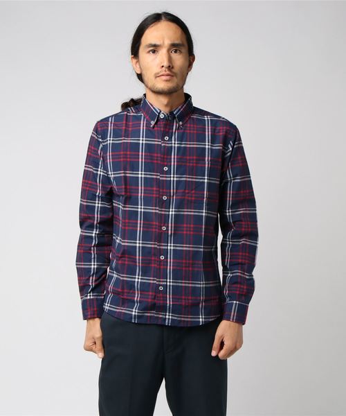 ARCADE（アーケード）の「カジュアルブロードボタンダウンシャツ（シャツ/ブラウス・メンズ・ホワイト系その他/ホワイト系その他2/ブルー系その他/ホワイト×ブラック/ブルー系その他2/ブルー系その他3/ホワイト系その他3/ブルー系その他4/ブラック系その他/レッド系その他・M/L/LL）」の15枚目の写真