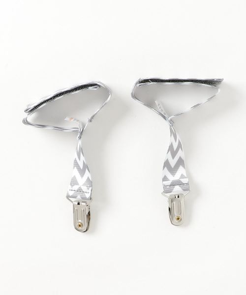 Boogin Head(ブーギンヘッド)の「【Boogin Head/ブーギンヘッド】ベビーカー用ひざ掛けクリップ ブランケット グリップ 2本組(ベビーカー/ベビーカー用品・キッズ・グレー×ホワイト・FREE)」の3枚目の写真