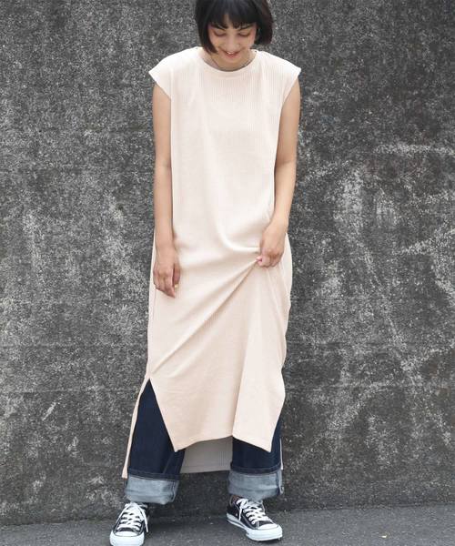 classicalelf（クラシカルエルフ）の「ロング・マキシ丈ワッフルベルト付き無地フレアワンピース（半袖）（ワンピース・レディース・ホワイト/ブラック/ベージュ/ブラウン・MEDIUM/LARGE/X-LARGE）」の14枚目の写真