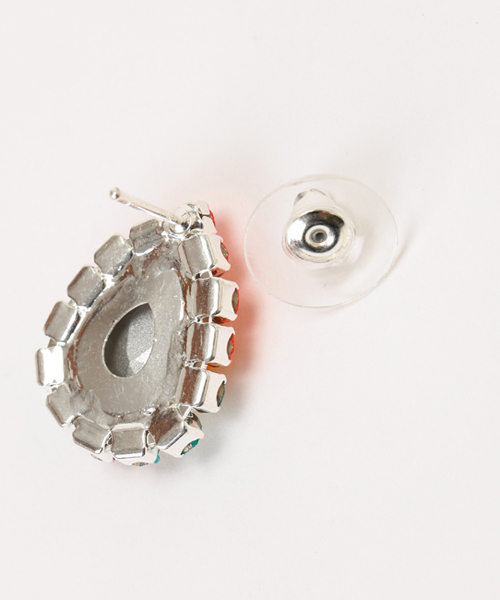 Ray BEAMS（レイビームス）の「ROCKS PAPER METAL / ドロップビジュー ピアス（ピアス（両耳用）・レディース・ターコイズブルー/イエロー/オレンジ/イエロー系その他・ONE SIZE）」の5枚目の写真