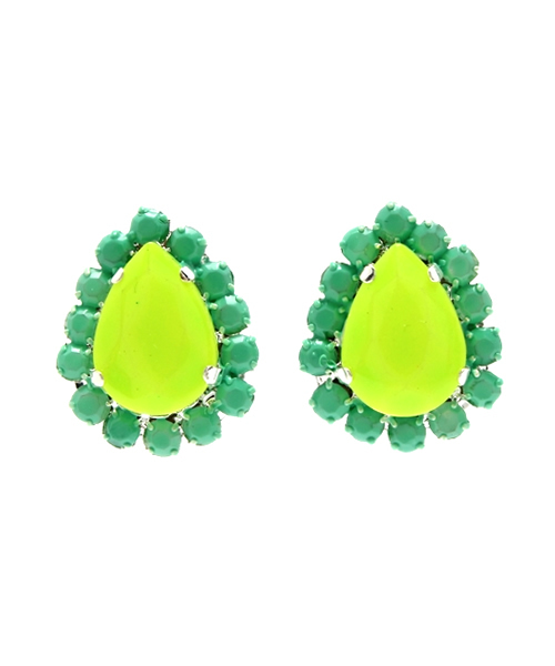 Ray BEAMS（レイビームス）の「ROCKS PAPER METAL / ドロップビジュー ピアス（ピアス（両耳用）・レディース・ターコイズブルー/イエロー/オレンジ/イエロー系その他・ONE SIZE）」の3枚目の写真