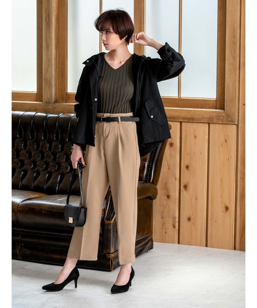 fifth（フィフス）の「マウンテンパーカー（ライダースジャケット・レディース・ネイビー/カーキ/ブラック/ベージュ/モカ・MEDIUM）」の20枚目の写真