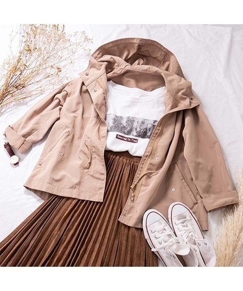 fifth（フィフス）の「マウンテンパーカー（ライダースジャケット・レディース・ネイビー/カーキ/ブラック/ベージュ/モカ・MEDIUM）」の21枚目の写真