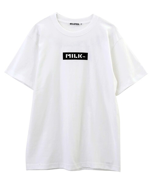MILKFED.(ミルクフェド)の「S/S TEE BAR(Tシャツ/カットソー・レディース・ホワイト/ブラック/ベージュ/レッド/パープル/オレンジ/ネイビー/A・SMALL/MEDIUM)」の2枚目の写真