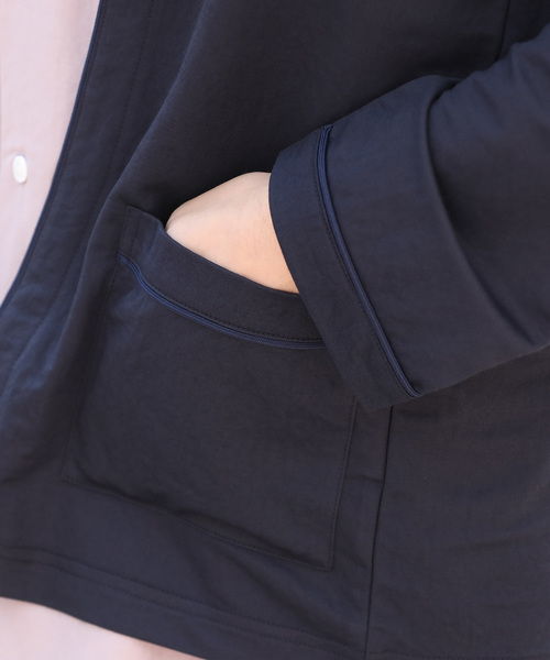 JUNRED（ジュンレッド）の「マイクロカノコトッパーカーデ（カーディガン/ボレロ・メンズ・ベージュ/ネイビー/サックスブルー・S/M/L）」の7枚目の写真