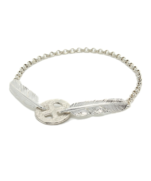 rehacer×T&Y Feather bracelet silver925 rehacer（レアセル）の「rehacer×T&Y Feather bracelet