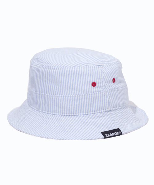 XLARGE,STRIPE BUCKET HAT WEAR