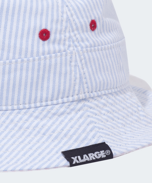 XLARGE,STRIPE BUCKET HAT WEAR