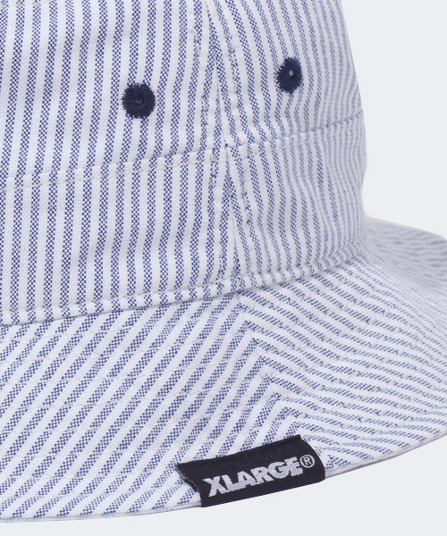 XLARGE,STRIPE BUCKET HAT WEAR