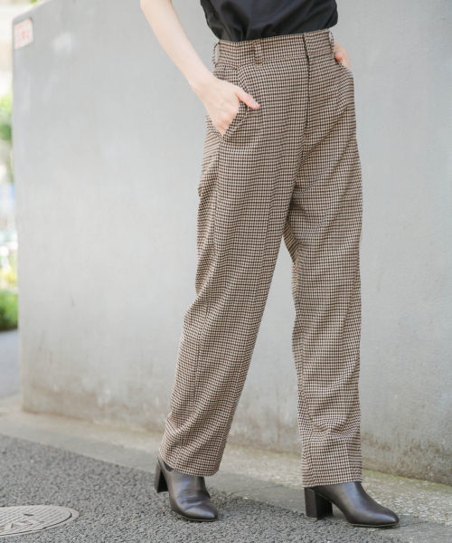 LOWRYS FARM（ローリーズファーム）の「ＴＲセットアップテーパード　847477（その他パンツ・レディース・ライトグレー/ダークブラウン/グレー系その他/ブラウン系その他/キャメル・FREE）」の5枚目の写真