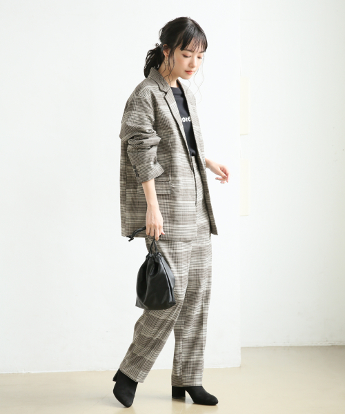 LOWRYS FARM（ローリーズファーム）の「ＴＲセットアップテーパード　847477（その他パンツ・レディース・ライトグレー/ダークブラウン/グレー系その他/ブラウン系その他/キャメル・FREE）」の6枚目の写真