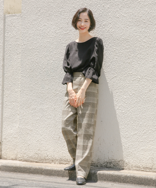 LOWRYS FARM（ローリーズファーム）の「ＴＲセットアップテーパード　847477（その他パンツ・レディース・ライトグレー/ダークブラウン/グレー系その他/ブラウン系その他/キャメル・FREE）」の9枚目の写真