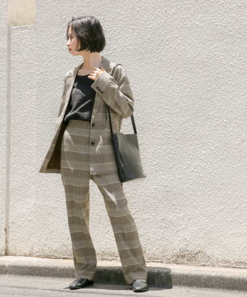 LOWRYS FARM（ローリーズファーム）の「ＴＲセットアップテーパード　847477（その他パンツ・レディース・ライトグレー/ダークブラウン/グレー系その他/ブラウン系その他/キャメル・FREE）」の10枚目の写真