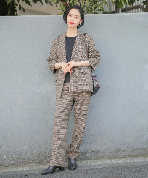 LOWRYS FARM（ローリーズファーム）の「ＴＲセットアップテーパード　847477（その他パンツ・レディース・ライトグレー/ダークブラウン/グレー系その他/ブラウン系その他/キャメル・FREE）」の11枚目の写真