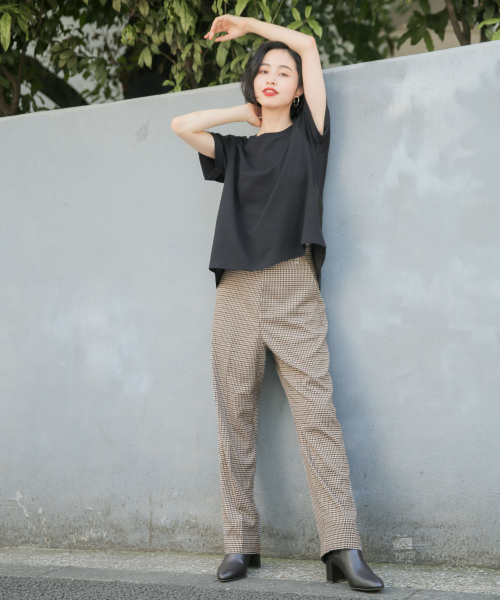 LOWRYS FARM（ローリーズファーム）の「ＴＲセットアップテーパード　847477（その他パンツ・レディース・ライトグレー/ダークブラウン/グレー系その他/ブラウン系その他/キャメル・FREE）」の12枚目の写真