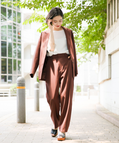 LOWRYS FARM（ローリーズファーム）の「ＴＲセットアップテーパード　847477（その他パンツ・レディース・ライトグレー/ダークブラウン/グレー系その他/ブラウン系その他/キャメル・FREE）」の14枚目の写真