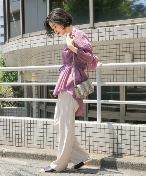 LOWRYS FARM（ローリーズファーム）の「ＴＲセットアップテーパード　847477（その他パンツ・レディース・ライトグレー/ダークブラウン/グレー系その他/ブラウン系その他/キャメル・FREE）」の15枚目の写真