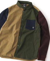 ストレッチヘリンボーン シャツジャケット