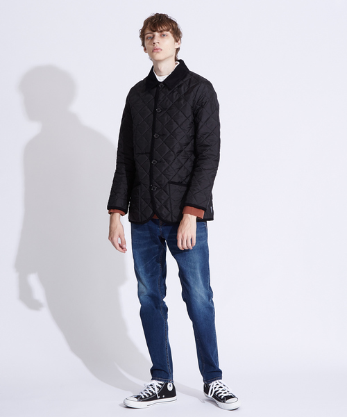 Traditional Weatherwear（トラディショナルウェザーウェア）の「【Traditional Weatherwear】WAVERLY　キルティングジャケット（ブルゾン・メンズ・ブラック/ネイビー・36/40/38）」の8枚目の写真