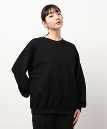 ビッグシルエット裏起毛スウェットパーカー