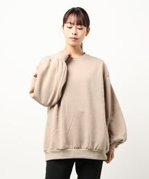 ビッグシルエット裏起毛スウェットパーカー