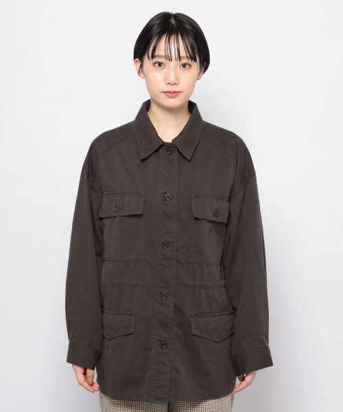 PAGEBOY（ページボーイ）の「ドロストフィールドジャケット（ブルゾン・レディース・ブラック/ベージュ/カーキ・FREE）」の10枚目の写真