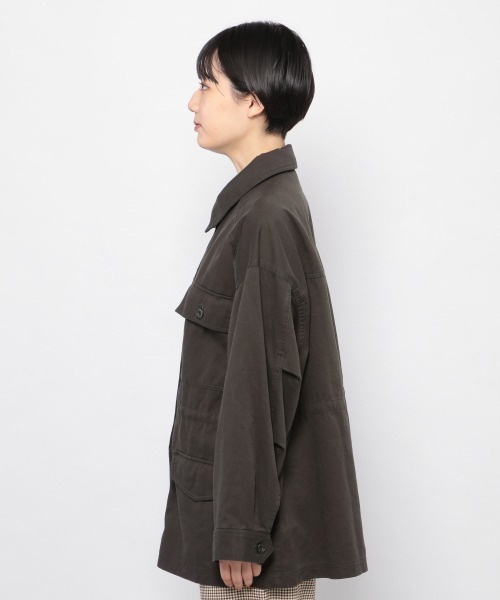 PAGEBOY（ページボーイ）の「ドロストフィールドジャケット（ブルゾン・レディース・ブラック/ベージュ/カーキ・FREE）」の11枚目の写真