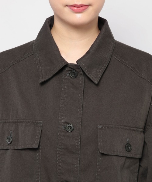 PAGEBOY（ページボーイ）の「ドロストフィールドジャケット（ブルゾン・レディース・ブラック/ベージュ/カーキ・FREE）」の14枚目の写真