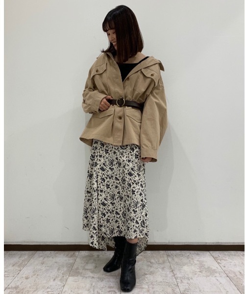 PAGEBOY（ページボーイ）の「ドロストフィールドジャケット（ブルゾン・レディース・ブラック/ベージュ/カーキ・FREE）」の21枚目の写真