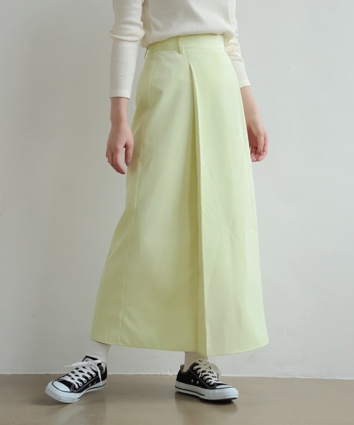 PAGEBOY（ページボーイ）の「スプリングピケセミフレアスカート（スカート・レディース・ライトグレー/ブラック/レモンイエロー・FREE）」の3枚目の写真
