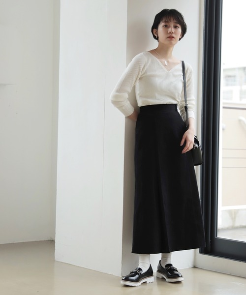 PAGEBOY（ページボーイ）の「スプリングピケセミフレアスカート（スカート・レディース・ライトグレー/ブラック/レモンイエロー・FREE）」の18枚目の写真