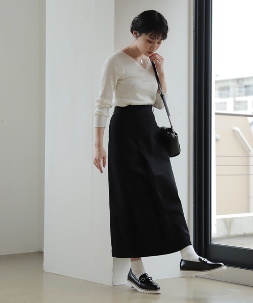 PAGEBOY（ページボーイ）の「スプリングピケセミフレアスカート（スカート・レディース・ライトグレー/ブラック/レモンイエロー・FREE）」の17枚目の写真