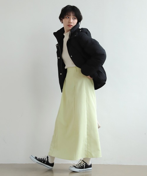 PAGEBOY（ページボーイ）の「スプリングピケセミフレアスカート（スカート・レディース・ライトグレー/ブラック/レモンイエロー・FREE）」の15枚目の写真