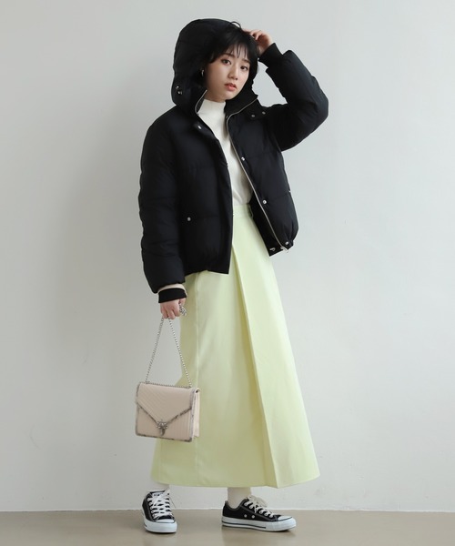 PAGEBOY（ページボーイ）の「スプリングピケセミフレアスカート（スカート・レディース・ライトグレー/ブラック/レモンイエロー・FREE）」の14枚目の写真