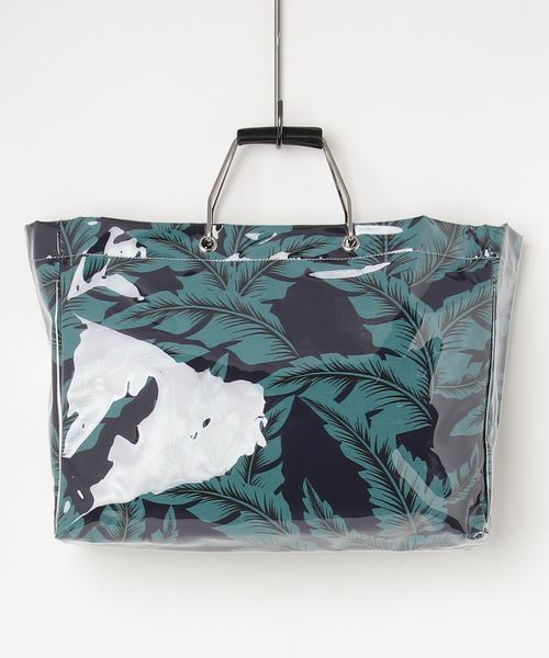 H.TOKYO（エイチトウキョウ）の「ｱﾛﾊﾊﾟﾀｰﾝﾄｰﾄﾎﾟｰﾁSETBAG（トートバッグ・レディース・ネイビー/ピンク・FREE）」の3枚目の写真
