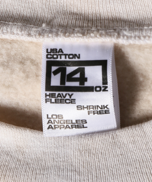 LOS ANGELES APPAREL(ロサンゼルスアパレル)の「【LA APPAREL / ロサンゼルスアパレル】 HF07 Unisex-14oz. Heavy Fleec(スウェット・メンズ・ベージュ/グリーン系その他・MEDIUM/LARGE/X-LARGE)」の13枚目の写真