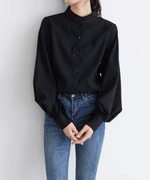 STYLEBLOCK | ボリュームスリーブスタンドカラーブラウス(シャツ/ブラウス)