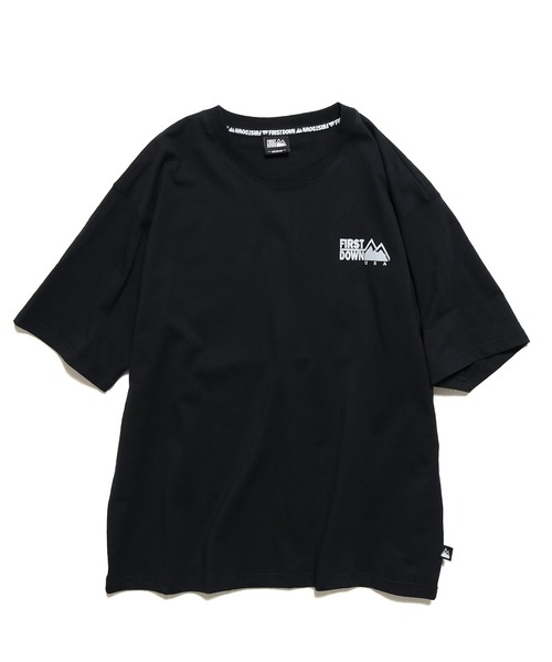 FIRST DOWN（ファーストダウン）の「FIRST DOWN/ファーストダウン LOGO REFLECTOR S/S TEE 半袖Tシャツ（Tシャツ/カットソー・メンズ・ホワイト系その他/ピンク/ブラック/ホワイト・M/L/XL）」の10枚目の写真
