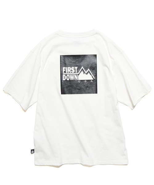 FIRST DOWN（ファーストダウン）の「FIRST DOWN/ファーストダウン LOGO REFLECTOR S/S TEE 半袖Tシャツ（Tシャツ/カットソー・メンズ・ホワイト系その他/ピンク/ブラック/ホワイト・M/L/XL）」の6枚目の写真
