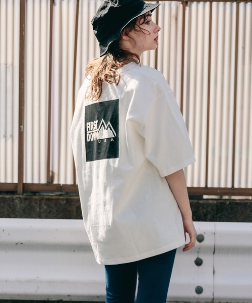 FIRST DOWN（ファーストダウン）の「FIRST DOWN/ファーストダウン LOGO REFLECTOR S/S TEE 半袖Tシャツ（Tシャツ/カットソー・メンズ・ホワイト系その他/ピンク/ブラック/ホワイト・M/L/XL）」の21枚目の写真