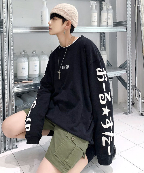セール Neos Design トップス プリント Converse コンバース 袖ロゴ Addictive オールスター ルーズシルエット Tシャツ Tシャツ カットソー Converse コンバース のファッション オールスター プリント ロングスリーブ セール Neos Design トップス プリント Converse コンバース 袖ロゴ Addictive オールスター ルーズシルエット Tシャツ Tシャツ カットソー Converse コンバース のファッション オールスター プリント ロングスリーブ