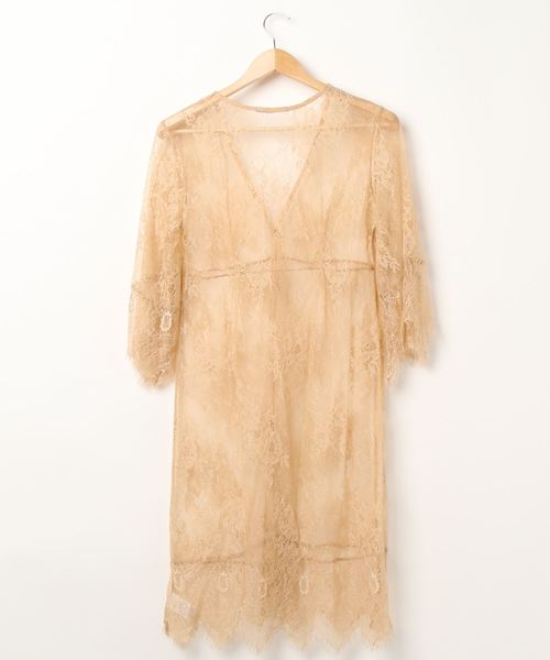 one way（ワンウェイ）の「レースガウン（その他トップス・レディース・ベージュ/ブラック/ホワイト・FREE）」の7枚目の写真